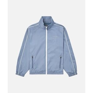 Paper Planes NWT Open Bottom Track Jacket Mens Size 2XL Steel Blue Full Zip